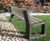 Matrix 05 - recycled plastic bench with backrest 2
