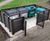 Recycled plastic bin bays for council housing estate 2
