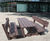 Lyon picnic table with step-through bench seats 4