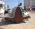 Knokke - recycled plastic and corten steel double-sided outdoor bench 2