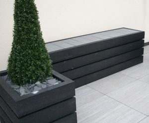 Agora - recycled plastic bench and planter collection