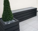 Agora - recycled plastic bench and planter collection