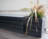 Agora - recycled plastic bench and planter collection - on this page