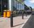 Dome Top Bollard - recycled plastic reflective traffic post 0