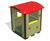 Multi-coloured recycled plastic play house for 3-7 year olds 3