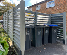 Normandy recycled plastic bin bays – Worthing Homes