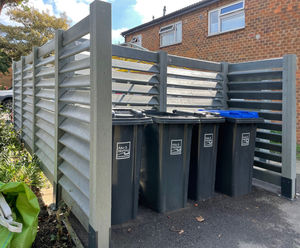 Normandy recycled plastic bin bays – Worthing Homes