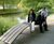Recycled Plastic Wave Bench - sculptural contemporary bench 6