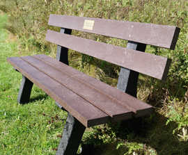 Porto - recycled plastic bench