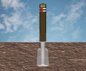 Removeable Bollard - recycled plastic security bollard