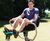 Self-weighted rower - outdoor fitness equipment 1