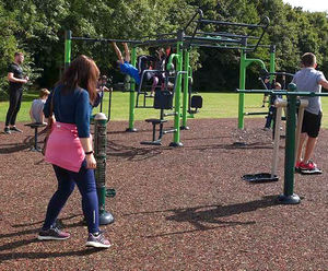 Outdoor gym helps Parish Council's community get fitter