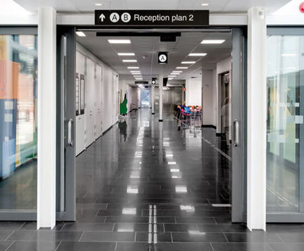 GLAS-DOR fire-resistant glazed steel profile and doorset