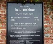 Directional and orientation signage, National Trust site