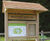 Bangor 71011 timber noticeboard with roofed shelter 1