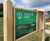 Newbury Notice Case - outdoor oak display board for visitor information 1
