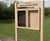 Newbury Notice Case - outdoor oak display board for visitor information 2