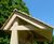Bangor 71011 timber noticeboard with roofed shelter 2