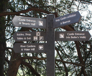 Durable recycled plastic signage for National Trust site