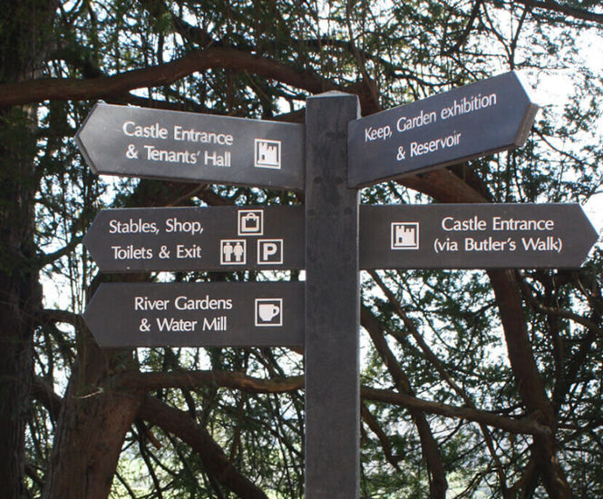 Durable recycled plastic signage for National Trust site