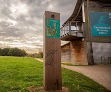 Signage and waymarker posts for country park - Dagenham