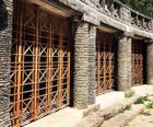 Wrought iron steel grilles for Rivington Pike gardens 