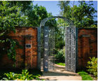 Bespoke metal gates for hospice garden