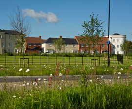 SuDS flood protection for residential development