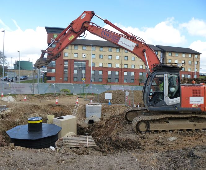 Stormwater management system for Luton Airport expansion
