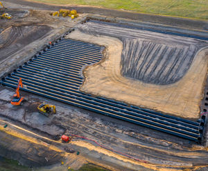 Largest Weholite wastewater storage tank in Scotland