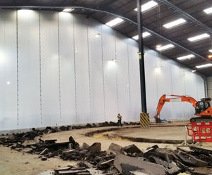 Flexiscreen - temporary floor-to-ceiling dust screens