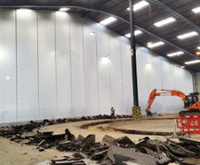 Flexiscreen - temporary floor-to-ceiling dust screens