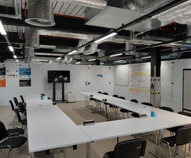 Internal site rooms and welfare space for London fit-out