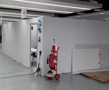 Hoardfast site rooms and welfare facilities for offices
