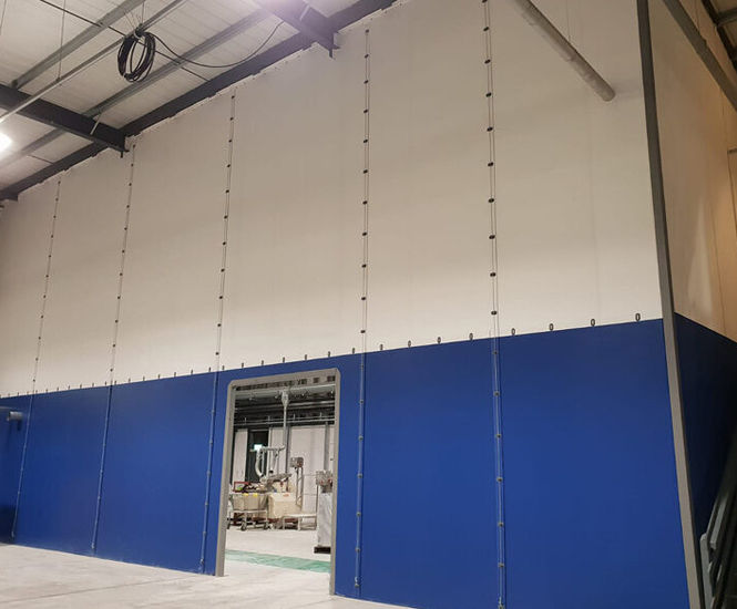 Flexiwall barrier prevents cross contamination at factory