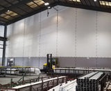 Flexiwall segregates production and storage areas - on this page