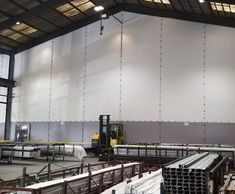 Flexiwall segregates production and storage areas