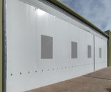 Industrial partitions for production drive-through area - on this page