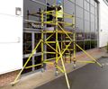 Aluminium and fibreglass mobile access towers