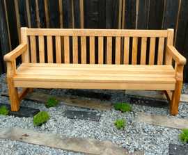 Classic hardwood bench