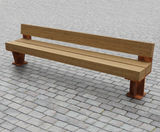 Type 4 up-cycled greenheart timber bench - on this page