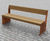 Slab Side Back Bench in up-cycled greenheart and corten 4