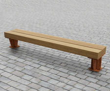 Type 6 up-cycled greenheart timber bench
