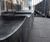 Ripple charred green oak single bench 1