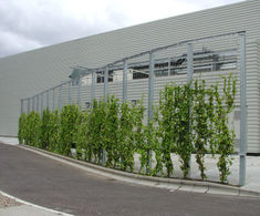 Green wall cover for industrial units