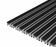 Top Clean TREND aluminium outdoor entrance matting grooved rubber
