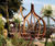 Shallot Onion - small handmade, steam-bent oak shelter with seating 3
