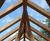 Sweet chestnut leaf pergola for school playground 4