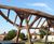 Sweet chestnut leaf pergola for school playground 3