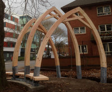 Gothic timber arches - Swanswell Park